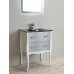 Eviva EVVN532-24WHSV Aranjuez Modern Bathroom Vanity Set with Integrated Sink  24"  White/Grey - B01GBBUU2E